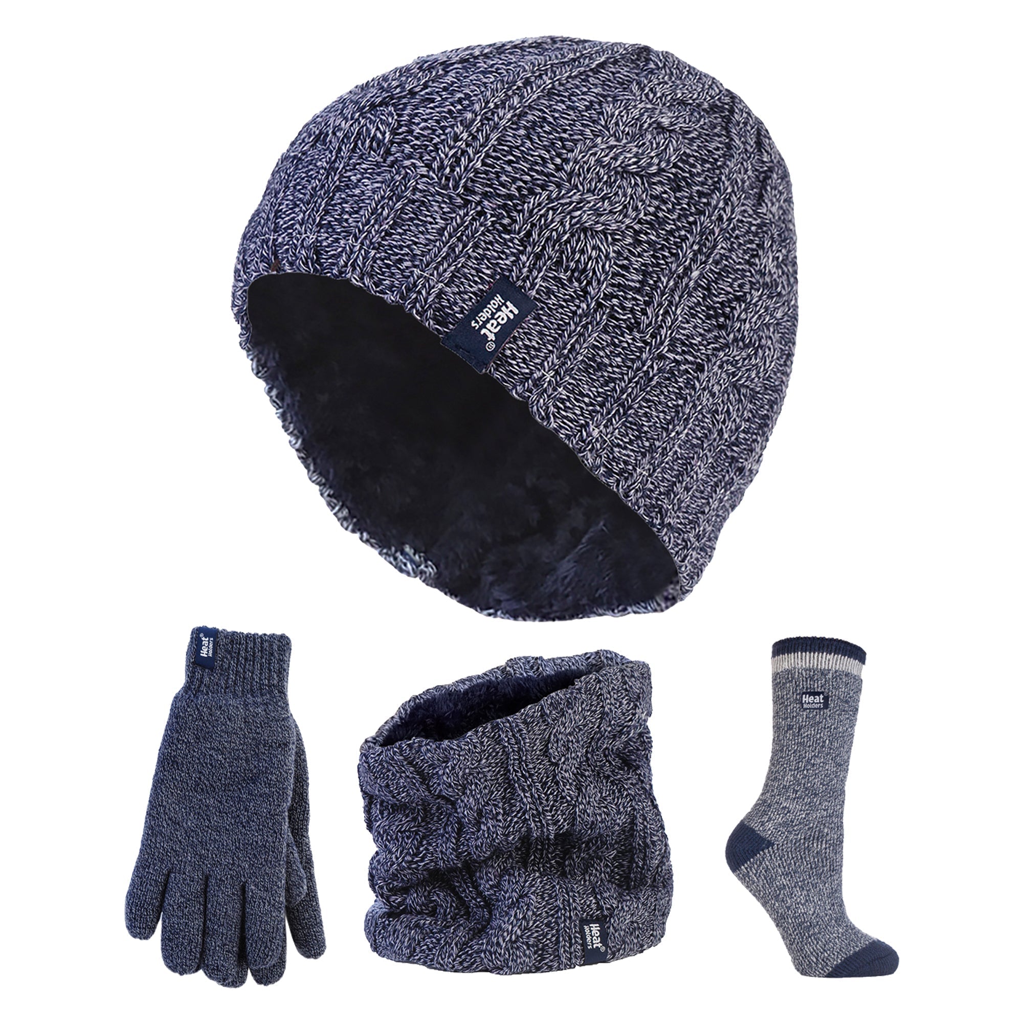 Ladies Winter Thermal Hat, Neck Warmer, Gloves & Socks Set