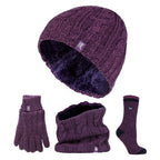 Ladies Winter Thermal Hat, Neck Warmer, Gloves & Socks Set