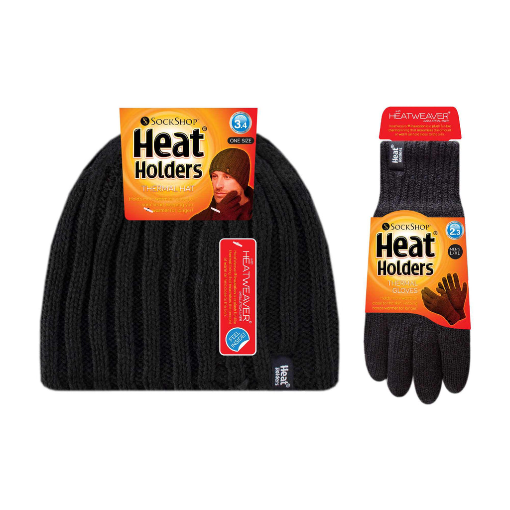 Heat Holders Men’s Thermal Hat & Gloves Set