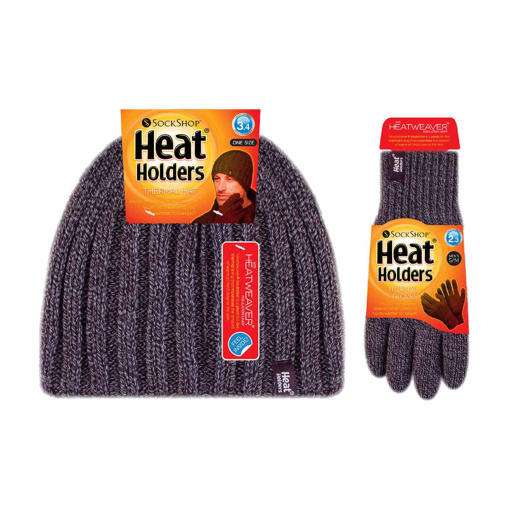 Heat Holders Men’s Thermal Hat & Gloves Set