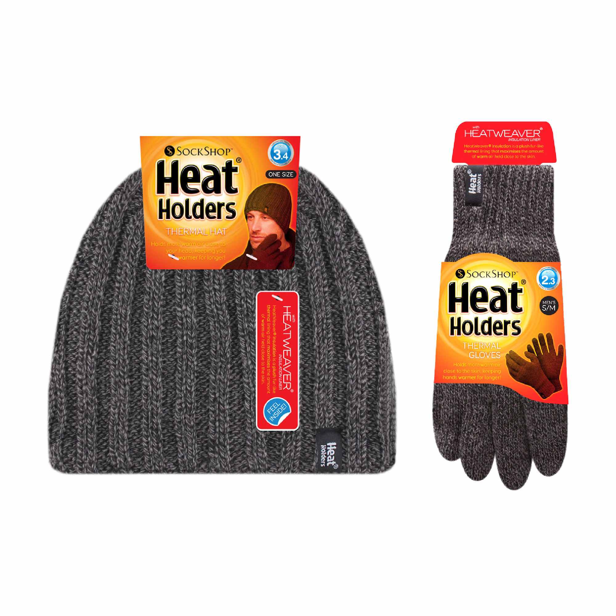 Heat Holders Men’s Thermal Hat & Gloves Set