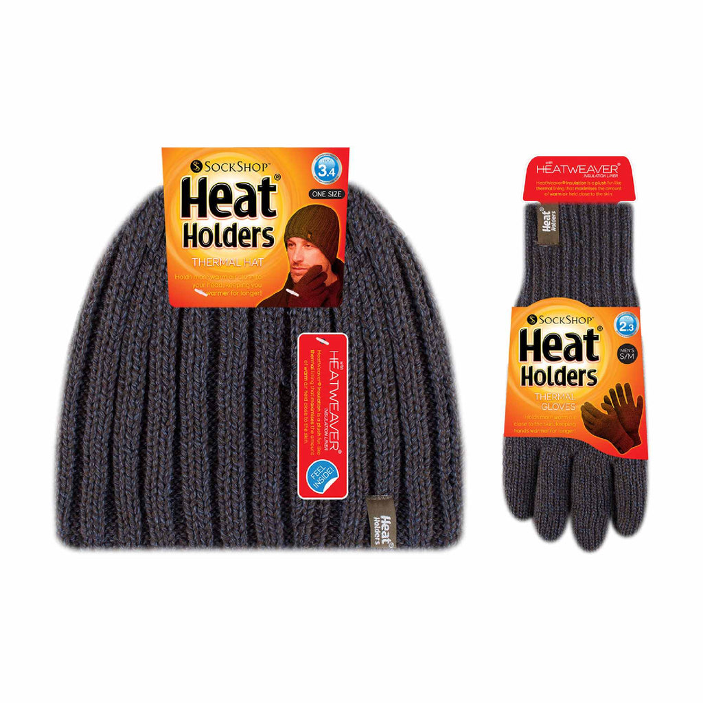 Heat Holders Men’s Thermal Hat & Gloves Set