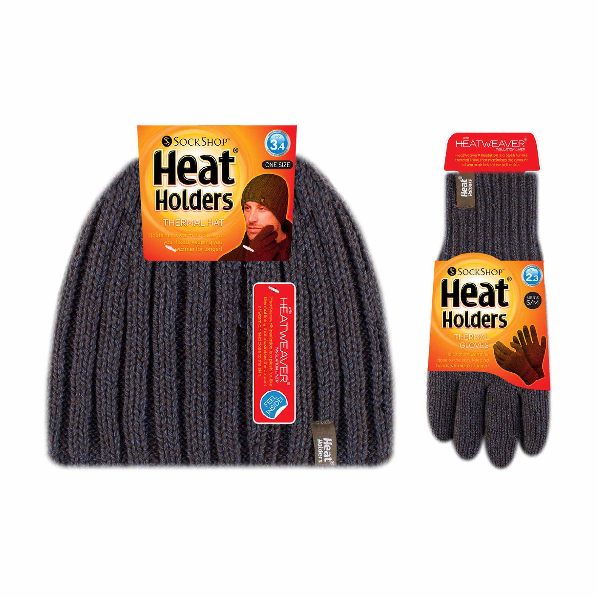 Heat Holders Men’s Thermal Hat & Gloves Set