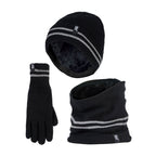 Mens Reflective Cold Weather Workwear Set: Hat, Neck Warmer & Gloves