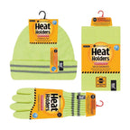Mens Reflective Cold Weather Workwear Set: Hat, Neck Warmer & Gloves