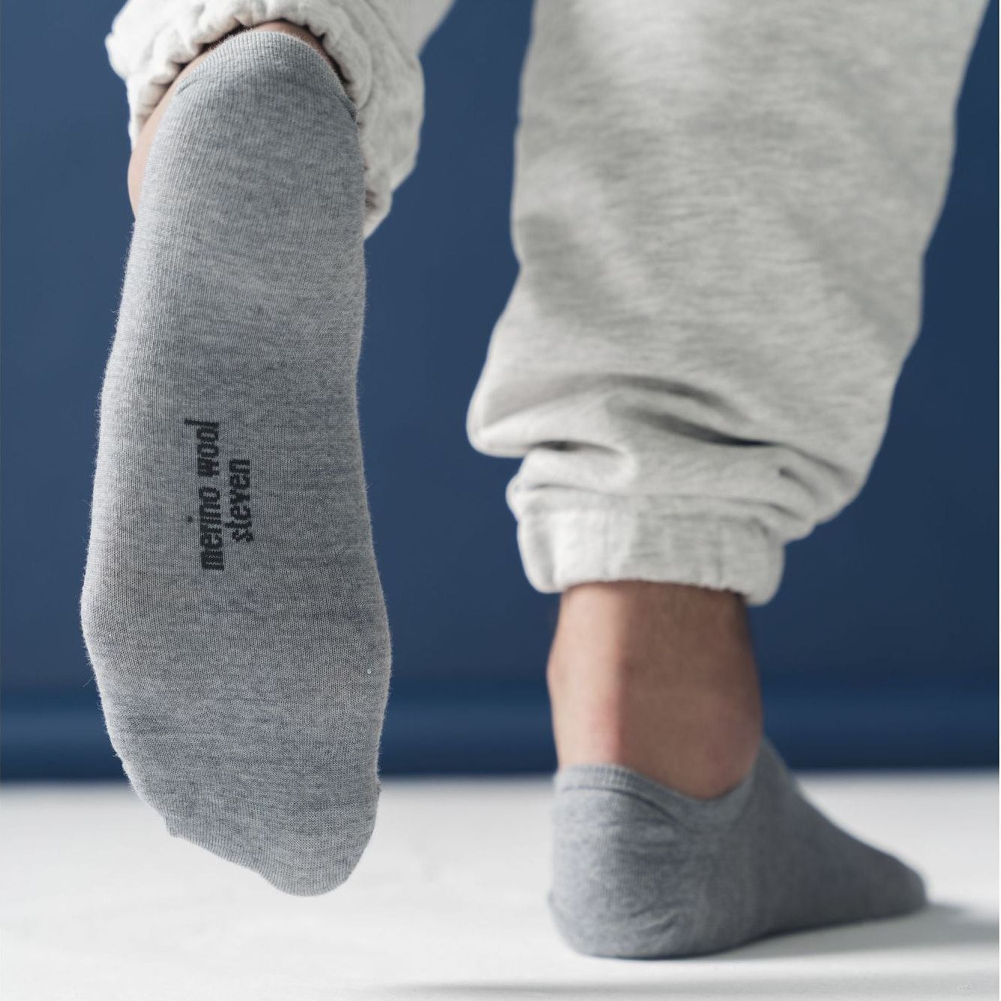 Mens Merino Wool No Show Socks Invisible Low Cut Warm Footsies Socks