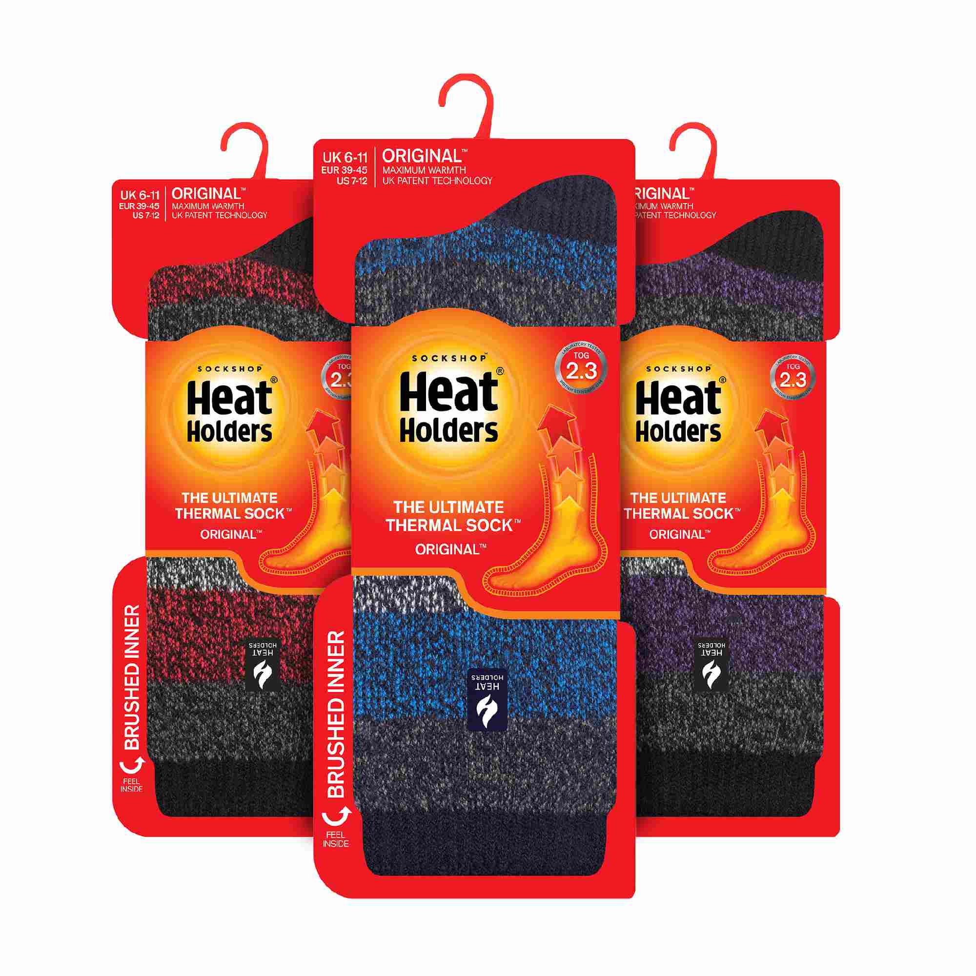 3 Pack Mens Insulated Thermal Socks for Winter