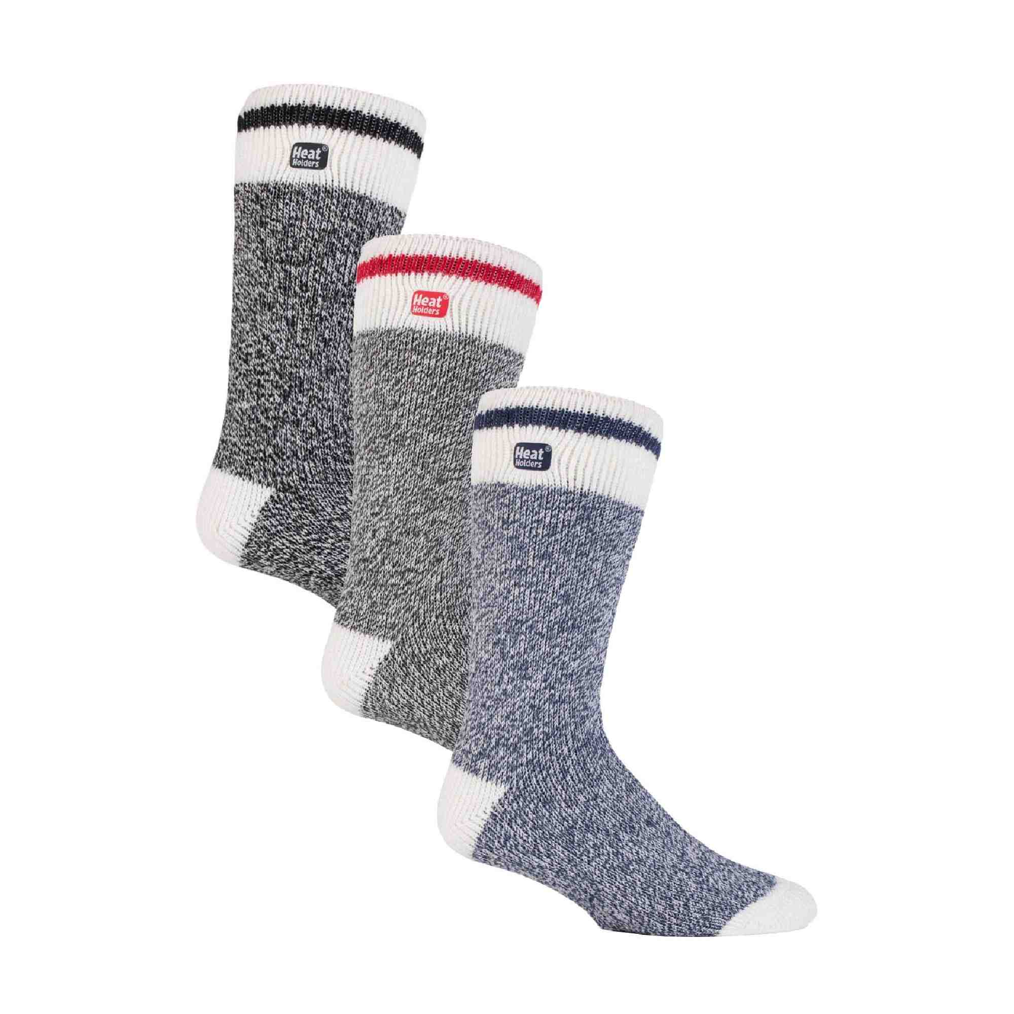3 Pack Mens Insulated Thermal Socks for Winter