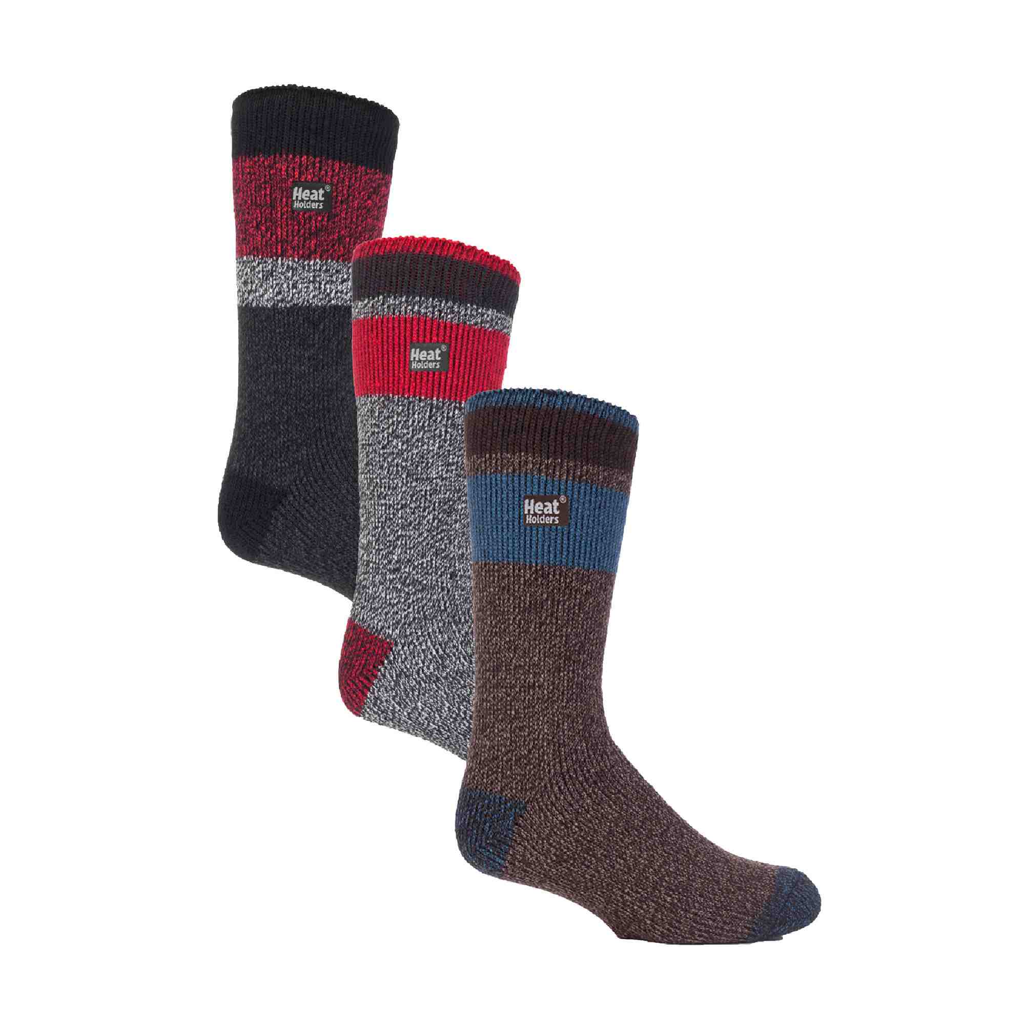 3 Pack Mens Insulated Thermal Socks for Winter
