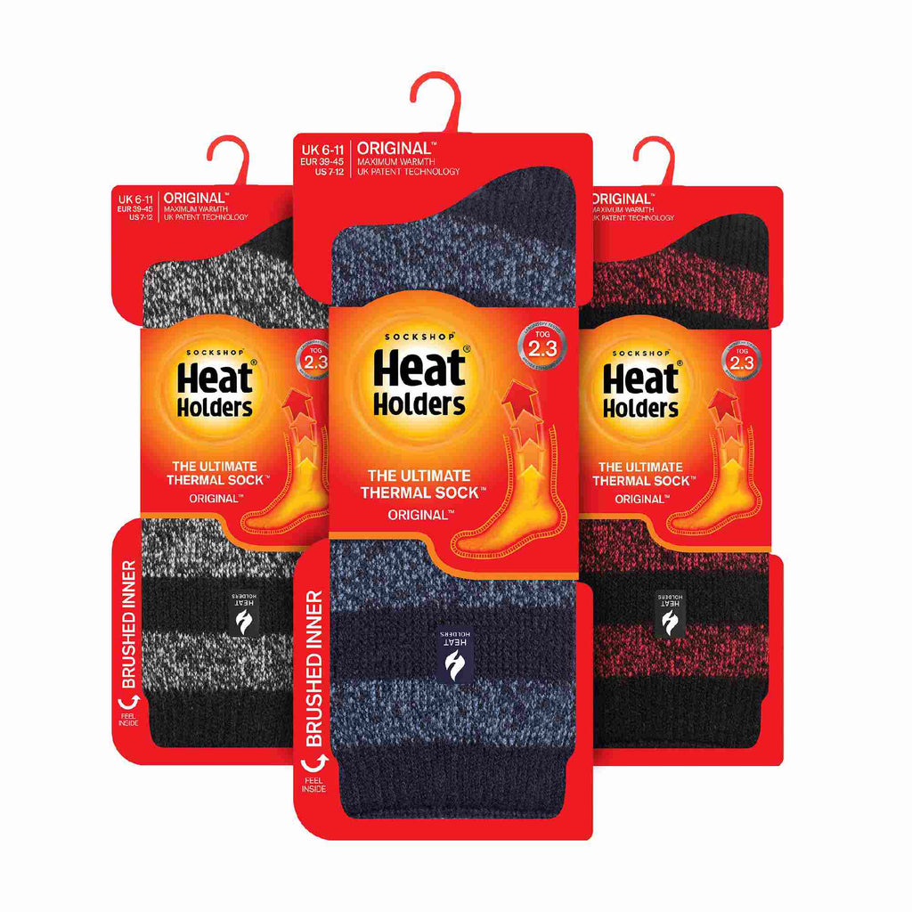 3 Pack Mens Insulated Thermal Socks for Winter