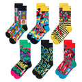 6 Pack Avengers Socks Bundle Novelty Socks | Gift Idea