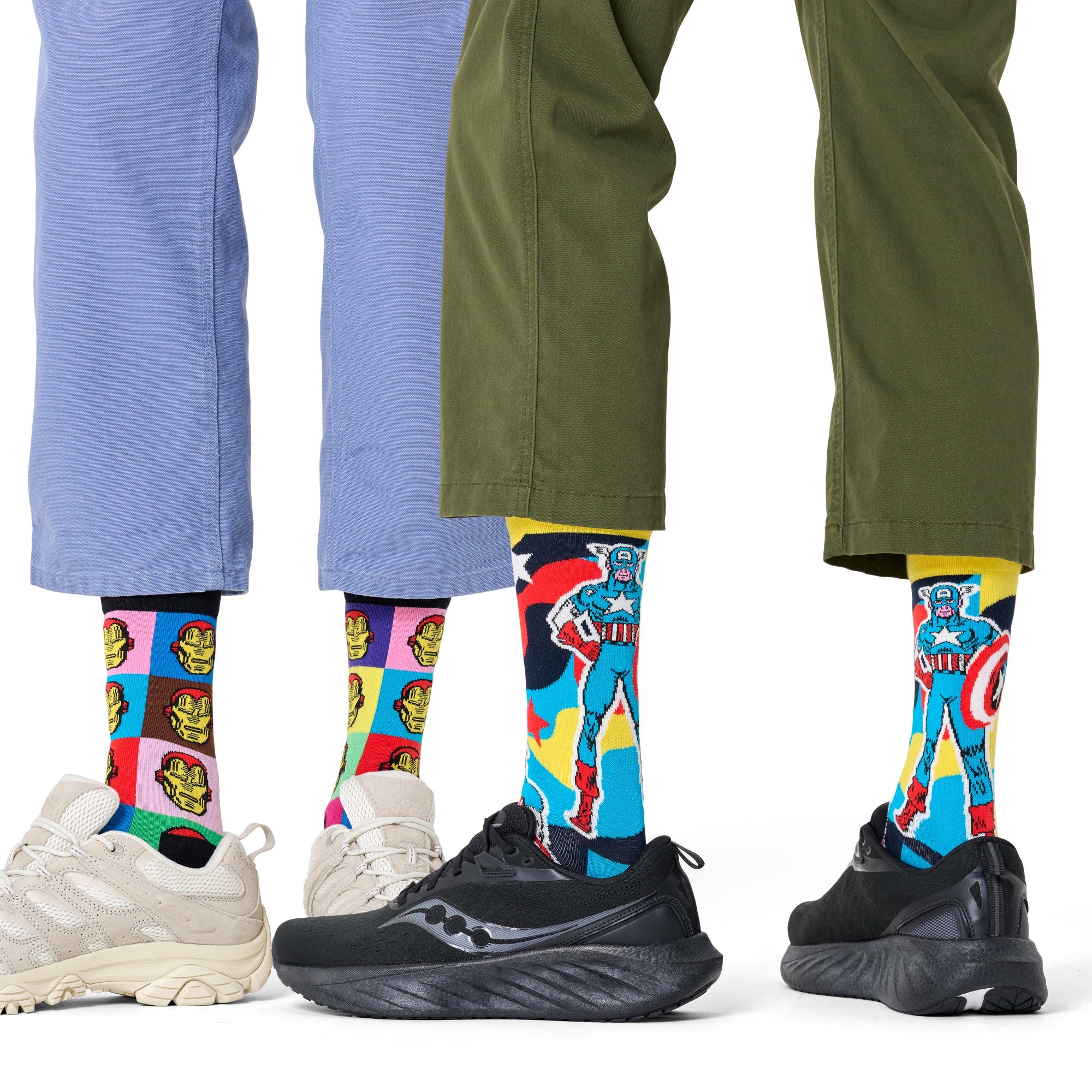6 Pack Avengers Socks Bundle Novelty Socks | Gift Idea