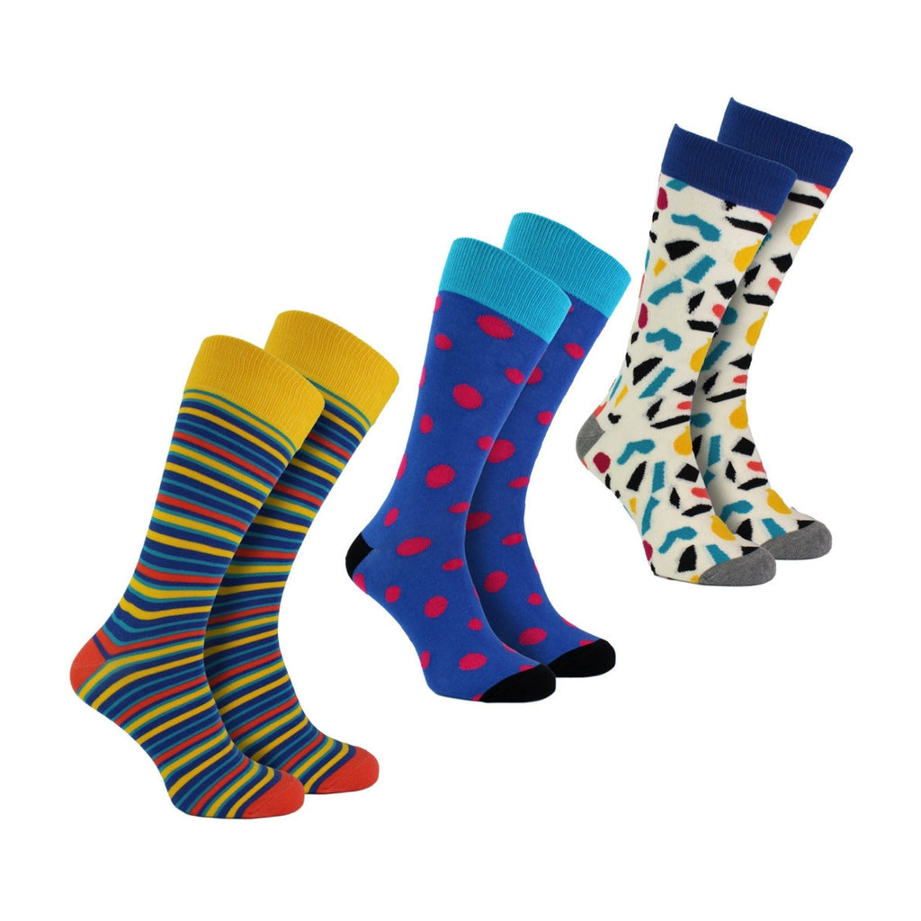 Pack of 3 Striped Dress Mens Socks for a Classic Look | Socks with Stripes