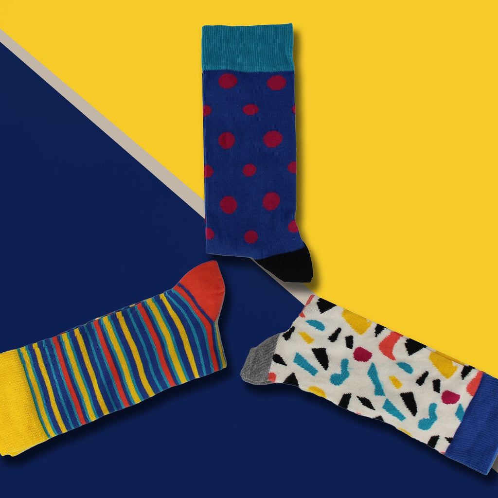 Pack of 3 Striped Dress Mens Socks for a Classic Look | Socks with Stripes