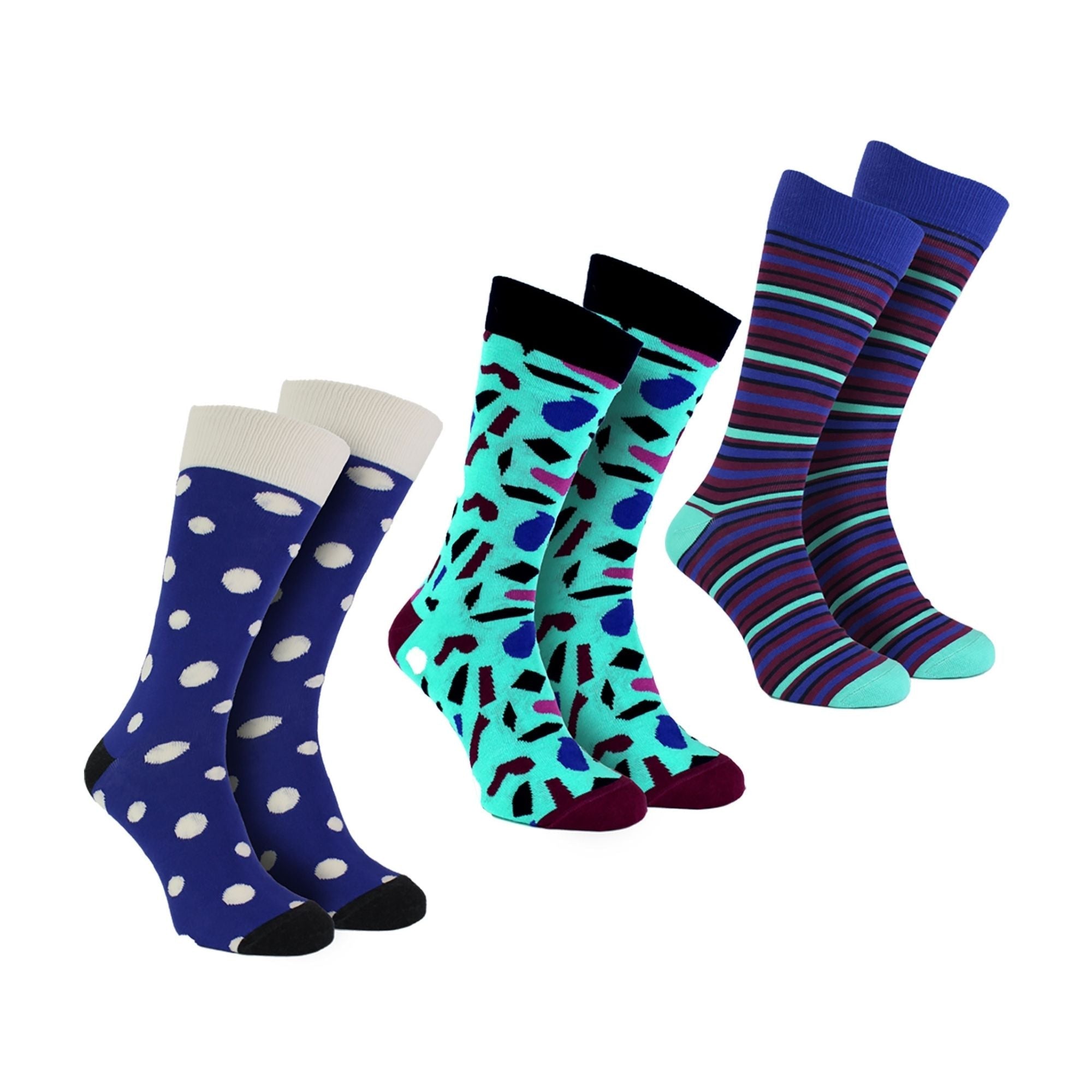 Pack of 3 Striped Dress Mens Socks for a Classic Look | Socks with Stripes