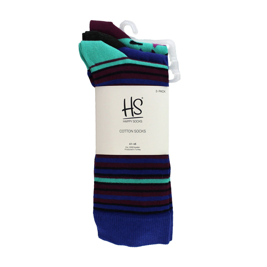 Pack of 3 Striped Dress Mens Socks for a Classic Look | Socks with Stripes