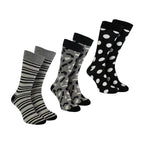 Pack of 3 Striped Dress Mens Socks for a Classic Look | Socks with Stripes