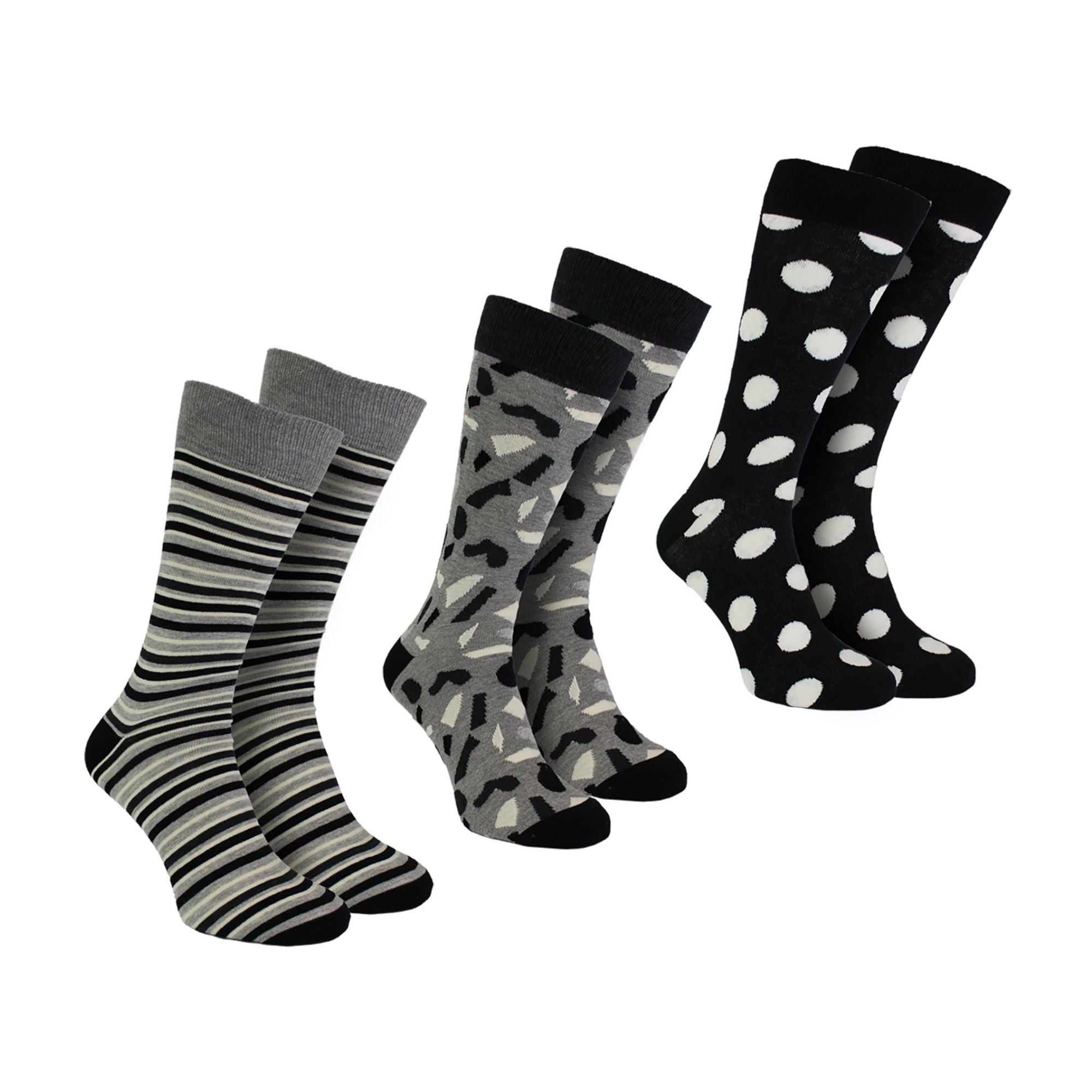 Pack of 3 Striped Dress Mens Socks for a Classic Look | Socks with Stripes
