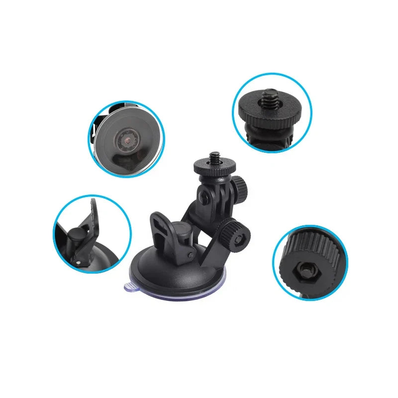 Universal Car Suction Cup Mount GPS & Dash Cam Holder Stand