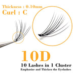 Kimcci Natural Fake Eye Lashes 60pcs 8/10/12/14mm Makeup Individual Cluster Eye Lashes Grafting Fake False Eyelashes Faux Cilias
