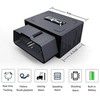 OBD2 GPS Tracker Plug & Play Car Tracking Device with App (iOS & Android)