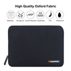 HAWEEL 9.7" Sleeve Case for Tablets, Zipper Briefcase, Fits iPad/Galaxy/Lenovo & More (Black)