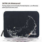 HAWEEL 9.7" Sleeve Case for Tablets, Zipper Briefcase, Fits iPad/Galaxy/Lenovo & More (Black)
