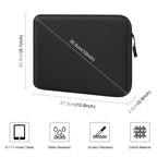 HAWEEL 11 inch Tablet Sleeve Case Zipper Briefcase Bag for 9.7-11.0 inch Tablets(Black)
