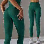 Seamless High-Waist Yoga Leggings for Women – Dot Tummy Control, Non-See-Through Gym Fitness Pants
