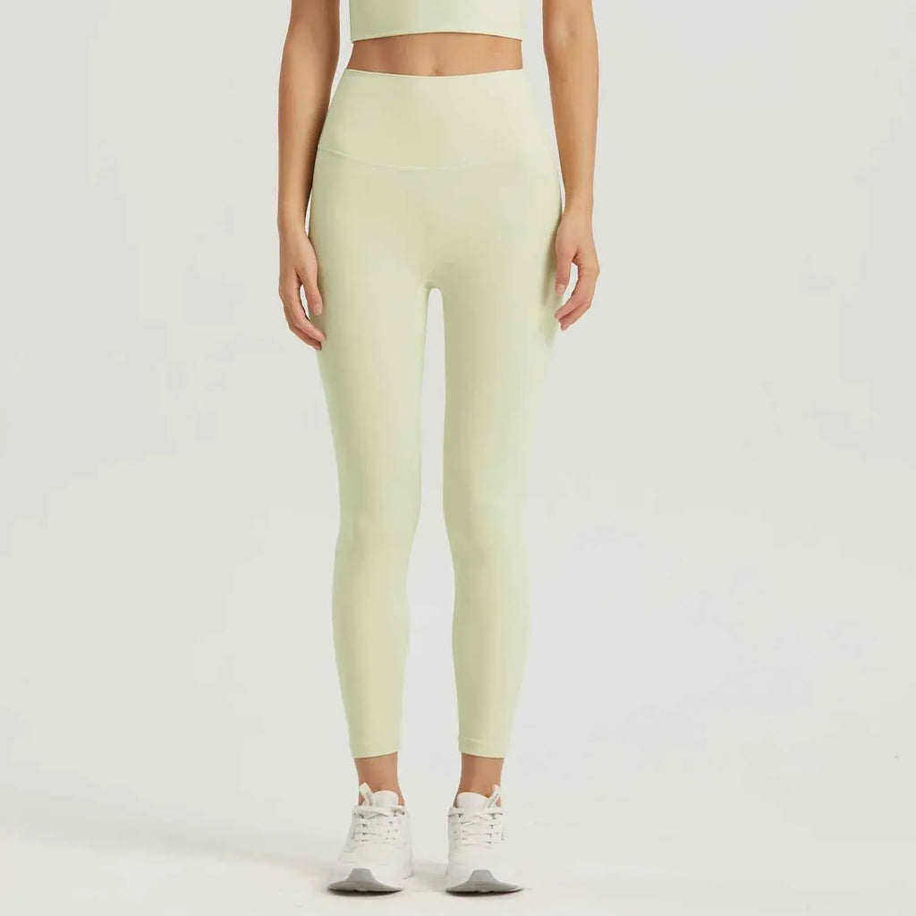 Gym Outfit High Waist Yoga Leggings for Women with Phone Pockets & U Back Sports Bra Set