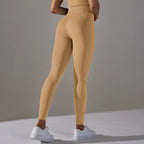 Seamless High-Waist Yoga Leggings for Women – Dot Tummy Control, Non-See-Through Gym Fitness Pants