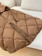 Luxury Women's Sleeveless down Vest Winter Warm Hooded Zipper Long Jacket with Belt Fashion Outerwear