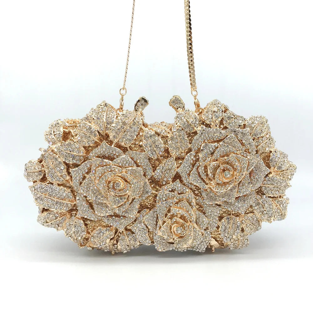Women's Crystal Clutches Cocktail Purse