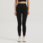 Gym Outfit High Waist Yoga Leggings for Women with Phone Pockets & U Back Sports Bra Set