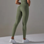 Seamless High-Waist Yoga Leggings for Women – Dot Tummy Control, Non-See-Through Gym Fitness Pants