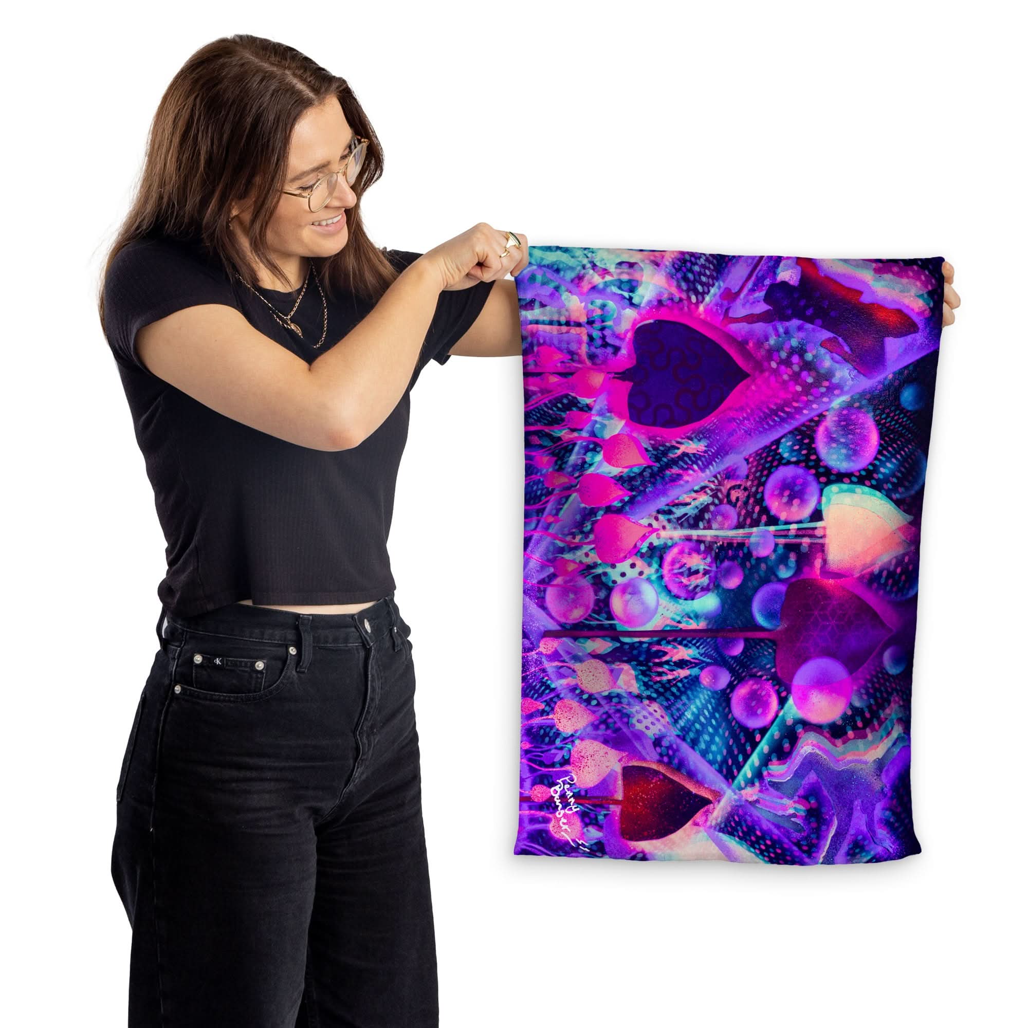 Penny Banger - Mushroom Festival - Lightweight, Microfibre Tea Towel