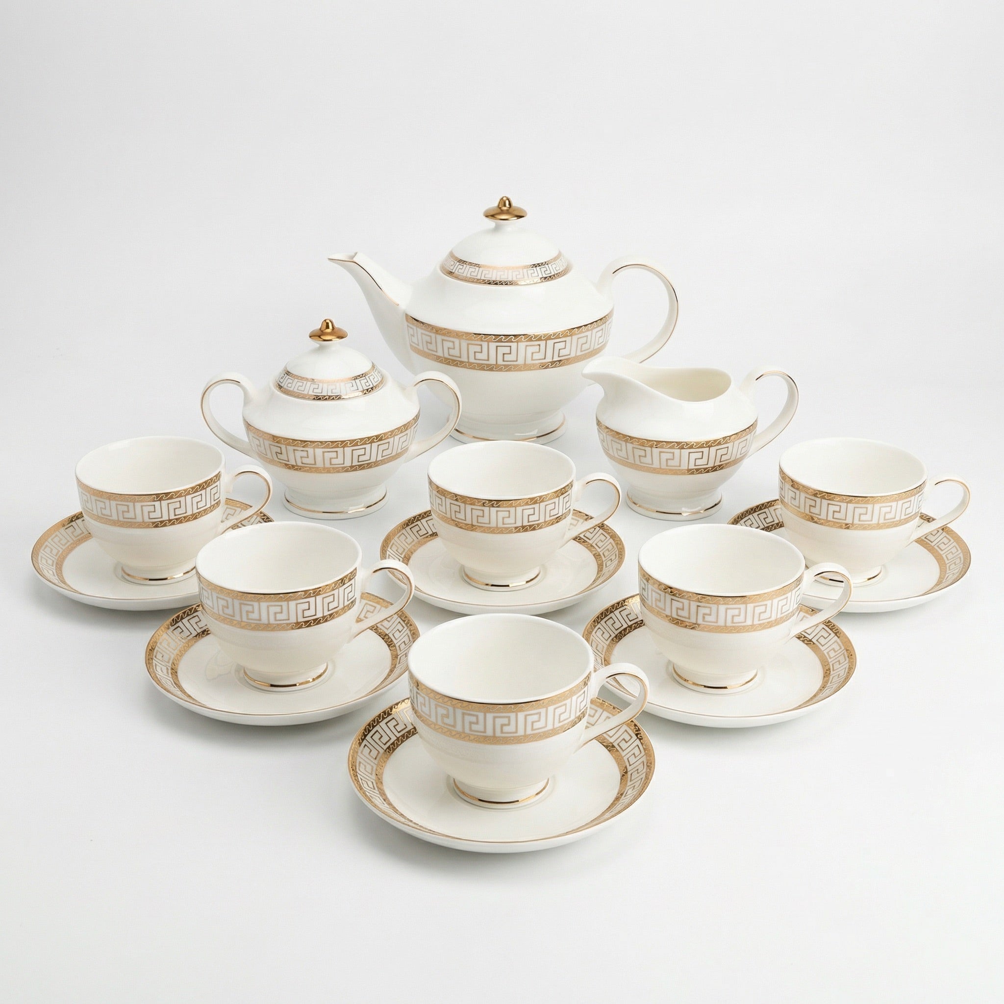 Heritage Gold Tea Set - Service for 6 (15 Pieces)