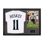 Emile Heskey Signed England Shirt Classic Frame