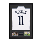 Emile Heskey Signed England Shirt Premium Frame