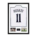 Emile Heskey Signed England Shirt Premium Frame