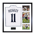 Emile Heskey Signed England Shirt Elite Frame