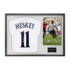Emile Heskey Signed England Shirt Classic Frame