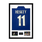 Emile Heskey Signed Leicester City Shirt Premium Frame