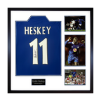Emile Heskey Signed Leicester City Shirt Elite Frame