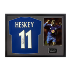 Emile Heskey Signed Leicester City Shirt Classic Frame