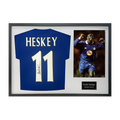 Emile Heskey Signed Leicester City Shirt Classic Frame