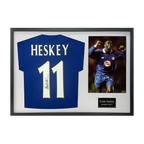 Emile Heskey Signed Leicester City Shirt Classic Frame