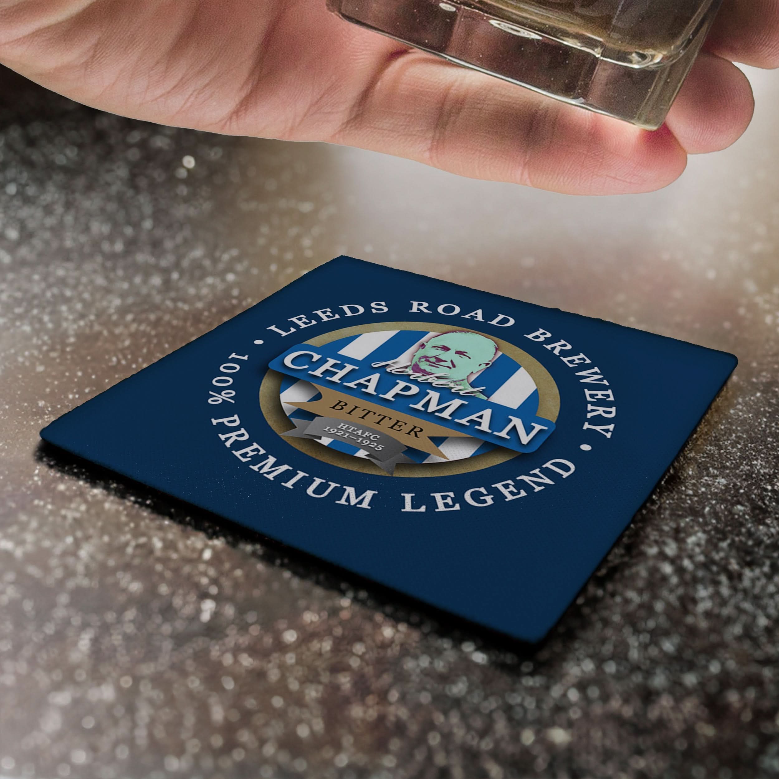 Huddersfield Chapman - Football Coaster - Square Or Circle