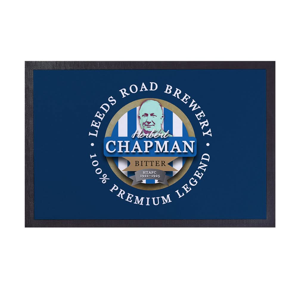 Huddersfield Chapman  - Football Legends - Door Mat -60cm X 40cm