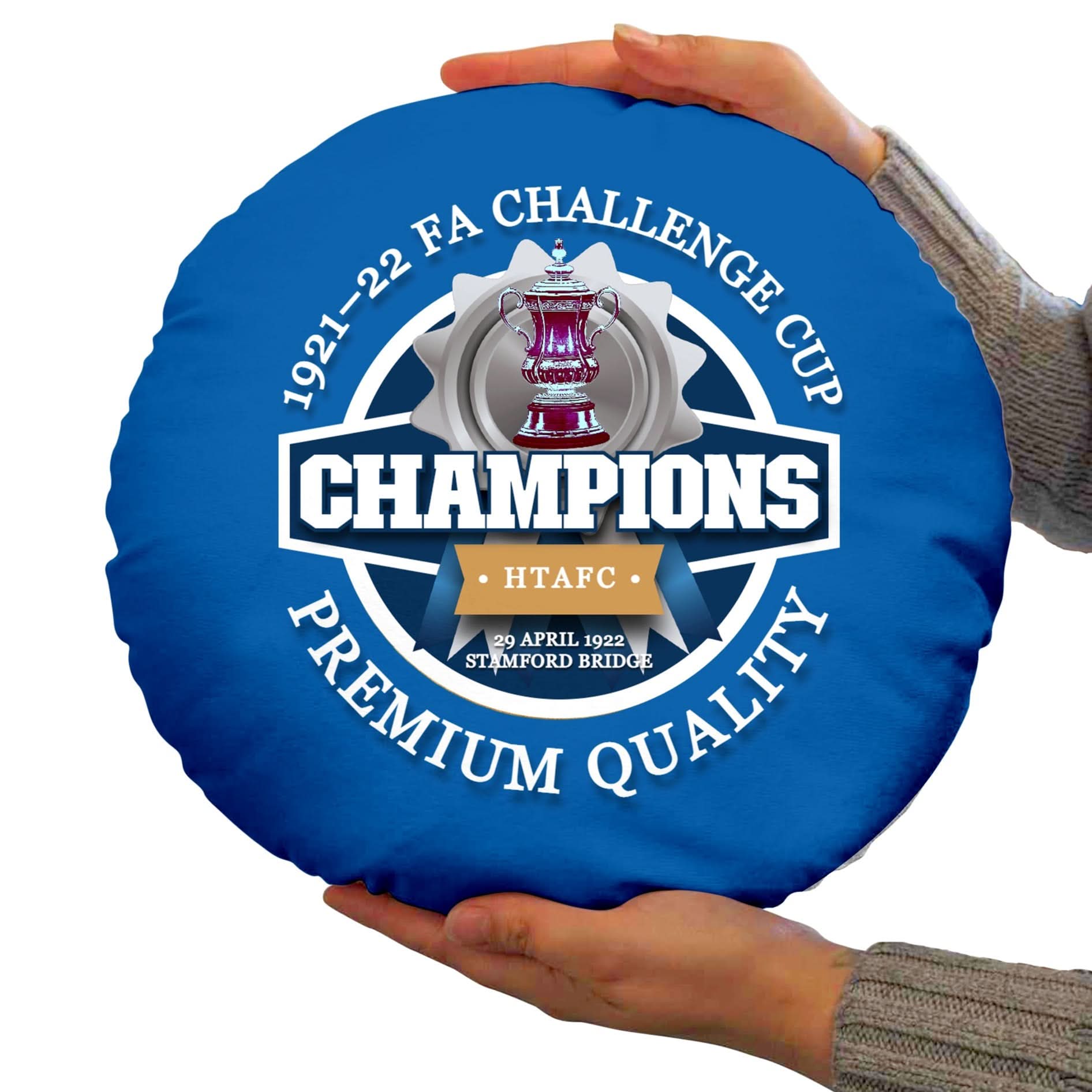 Huddersfield FA Cup - Football Legends - Circle Cushion 14"